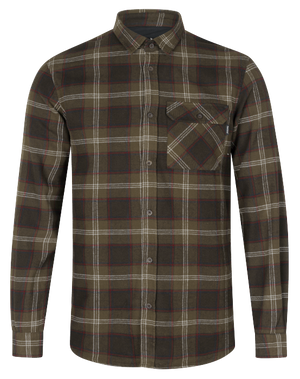 Glen Flanellskjorta Pine green rutig - Seeland