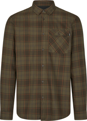 Glen Flanellskjorta - Pine Green/Dark Navy Check – Seeland