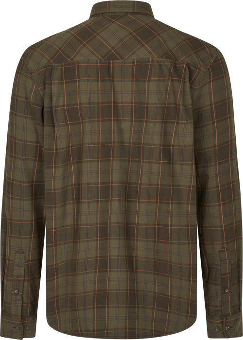 Glen Flanellskjorta - Pine Green/Dark Navy Check – Seeland