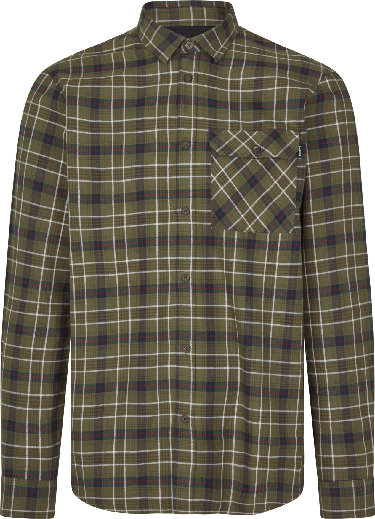 Glen flanellskjorta - Grape Leaf/Dark Navy Check – Seeland