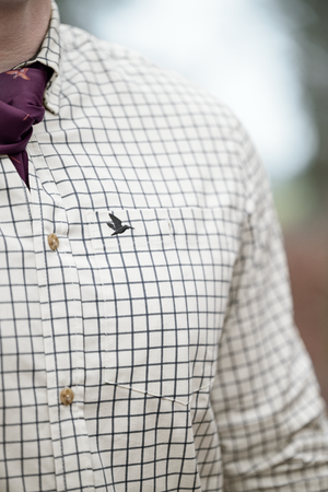 Oxford skytteskjorta - Dark Sapphire Check – Seeland