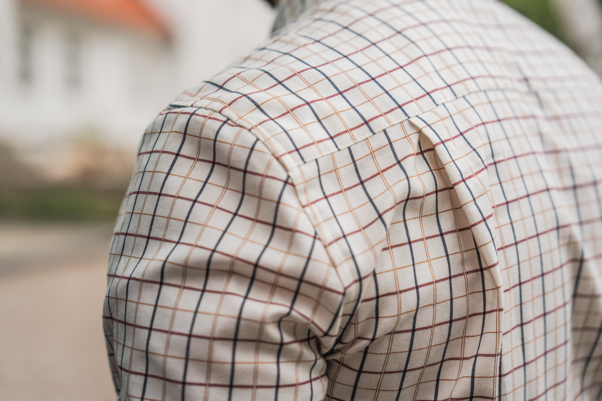 Oxford Skjutskjorta - Classic Blue/Merlot Check – Seeland