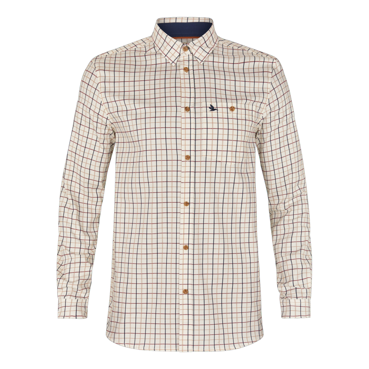 Oxford Skjutskjorta - Classic Blue/Merlot Check – Seeland