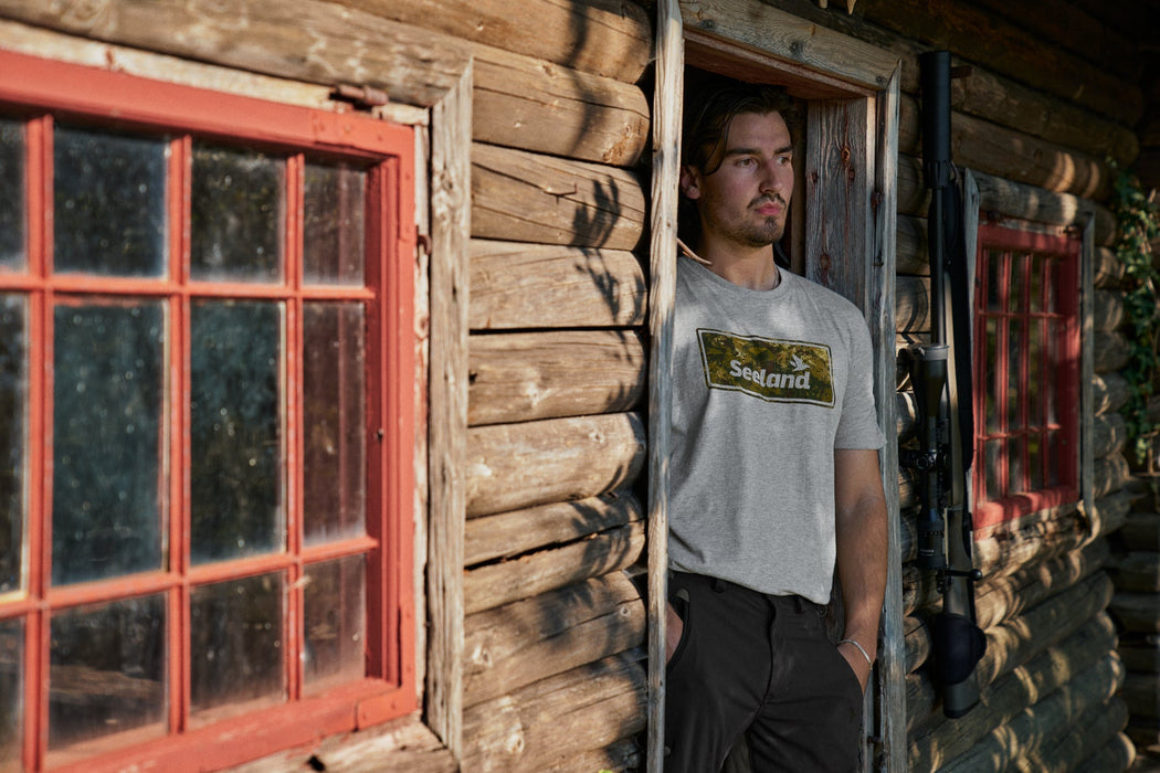 Falcon T-tröja Dark Grey Melange - Seeland