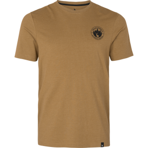 Saker T-shirt Antique Bronze Melange - Seeland