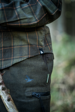 Glen Junior Flanellskjorta - Pine Green/Dark Navy Check – Seeland