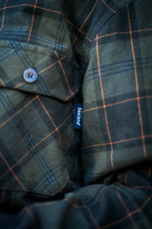Glen Junior Flanellskjorta - Pine Green/Dark Navy Check – Seeland