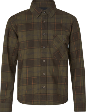 Glen Junior Flanellskjorta - Pine Green/Dark Navy Check – Seeland
