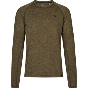 Peak T-tröja Military Olive Melange - Seeland