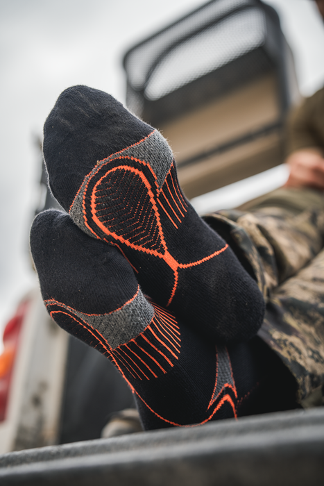 Field Coolmax-strumpor - 2Pack Svart/Mörk Grå - Seeland