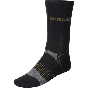 Field Coolmax-strumpor - 2Pack Svart/Mörk Grå - Seeland