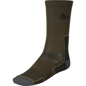 Field Merino-strumpor - 2-pack Pine Green/Military Olive - Seeland