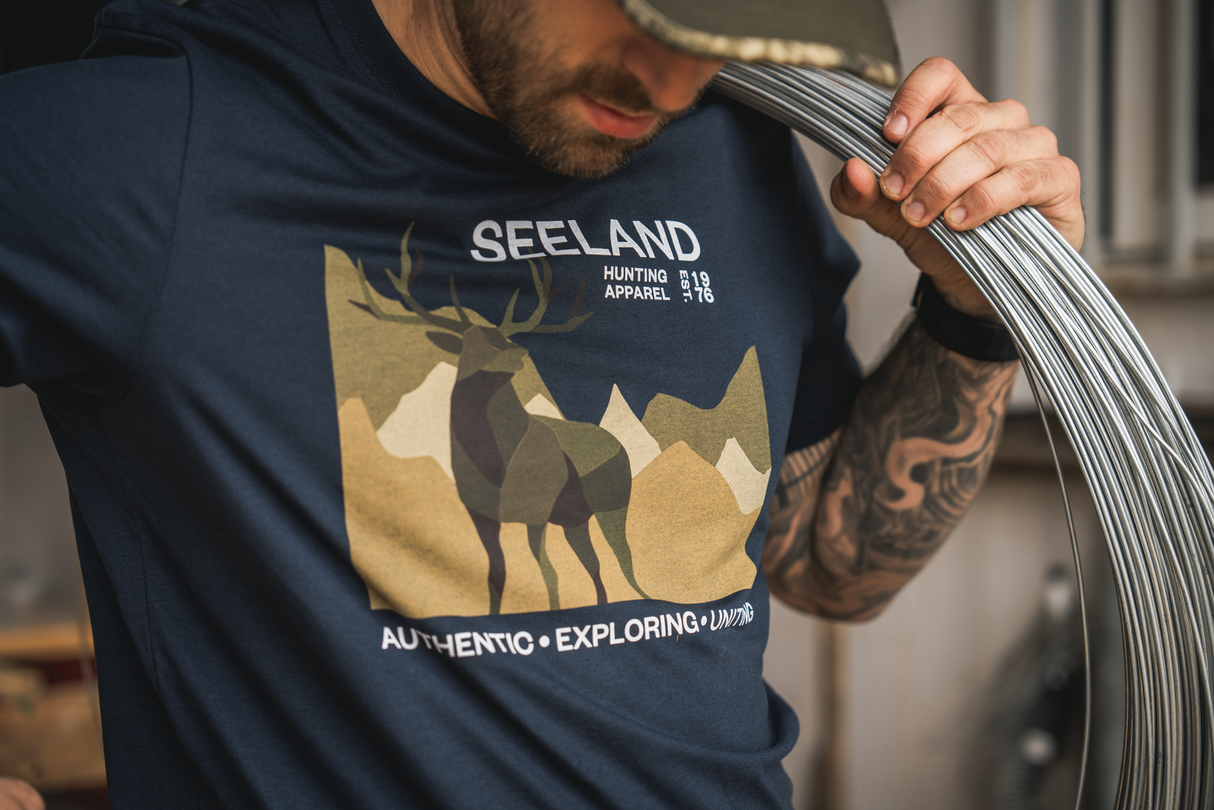 Fragment T-tröja Mörk Blå - Seeland