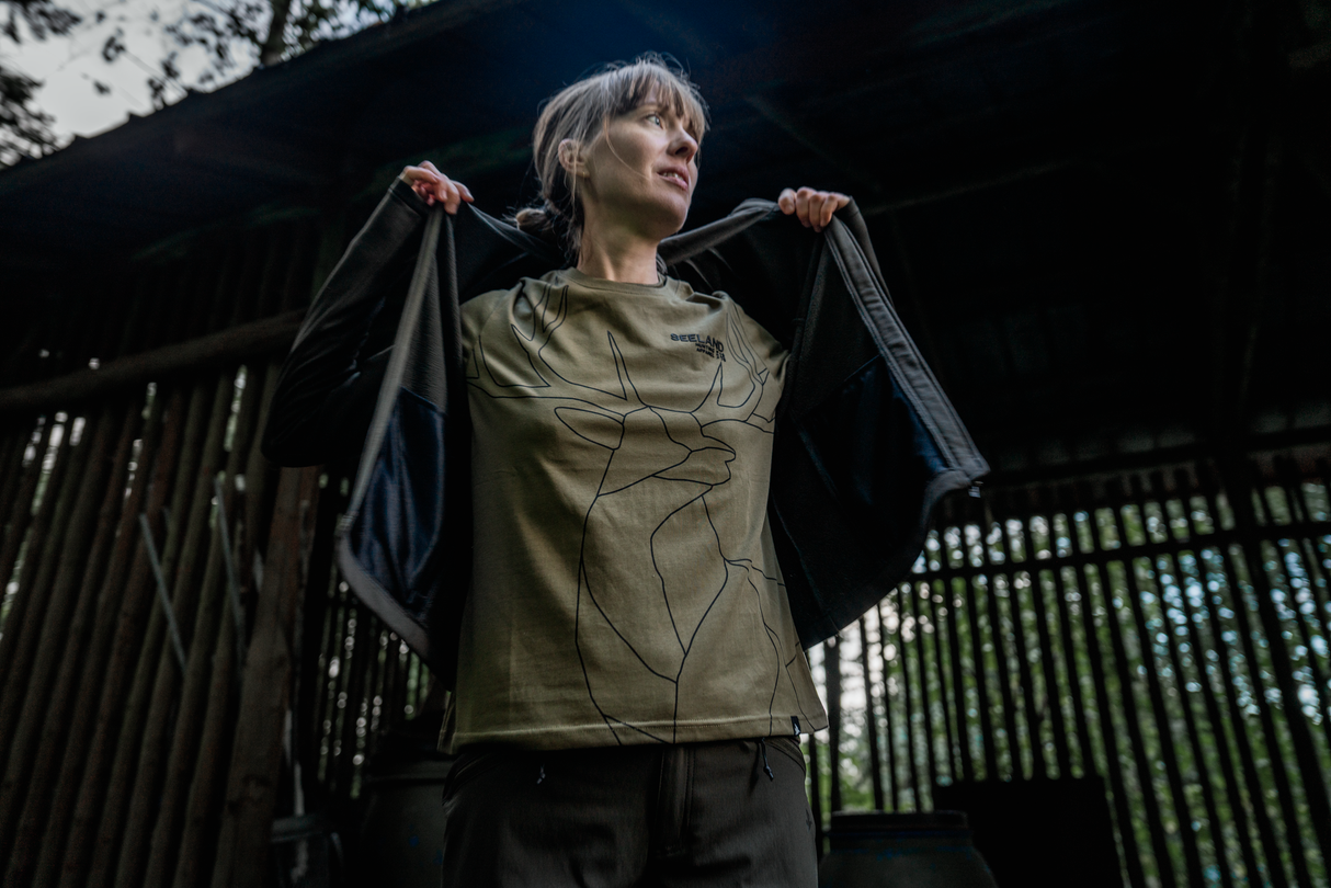 Dam T-shirt Military Olive – Seeland
