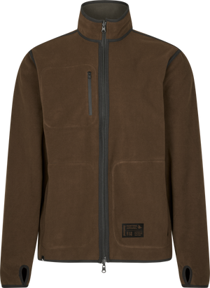 Enfärgad vändbar fleece Grizzly Brown/Demitasse Brown – Seeland