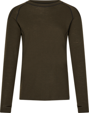 One Hundred långärmad T-shirt Pine green – Seeland