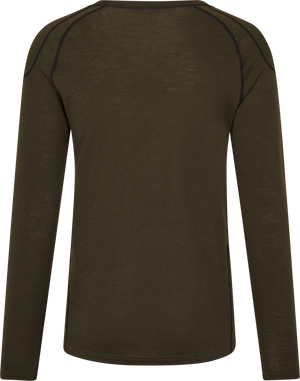 One Hundred långärmad T-shirt Pine green – Seeland