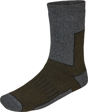 Field Thermo Strumpor - 2Pack - Pine Green Melange/Grey Melange – Seeland