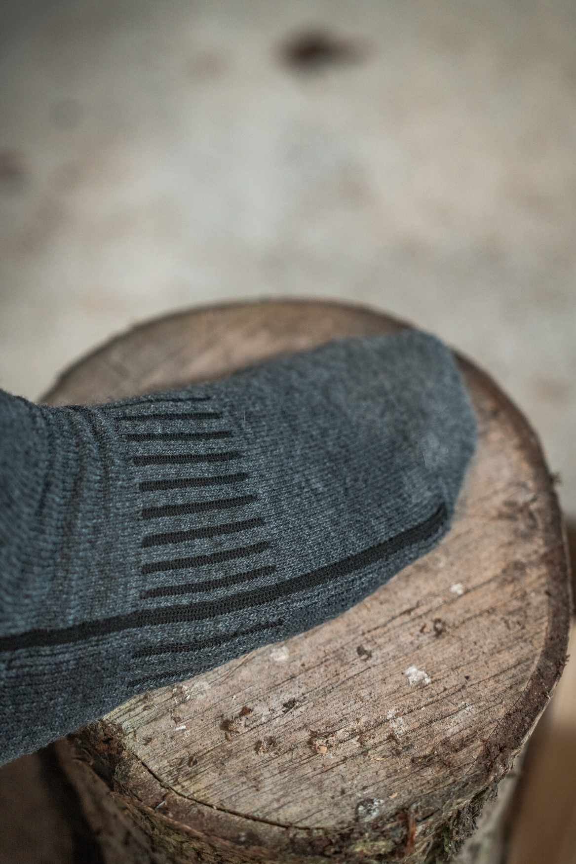Field Heavy Merino Strumpor - Grey Melange/Black – Seeland