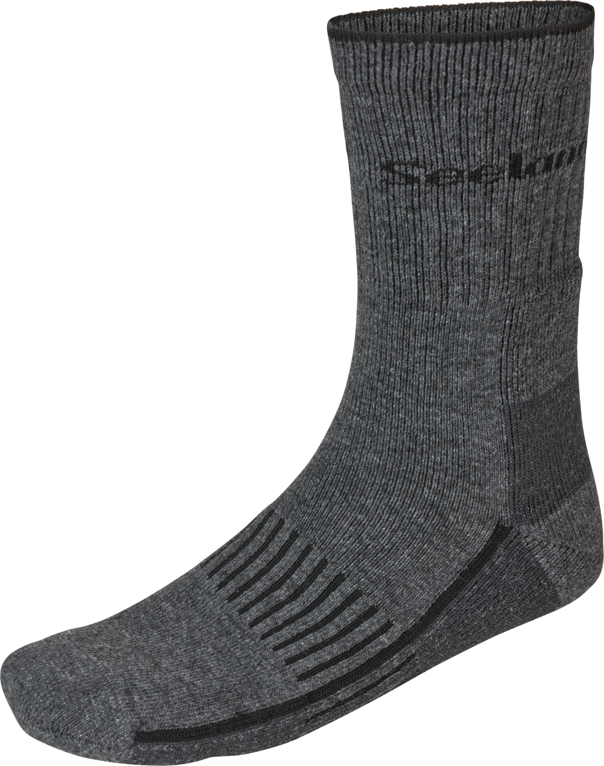 Field Heavy Merino Strumpor - Grey Melange/Black – Seeland