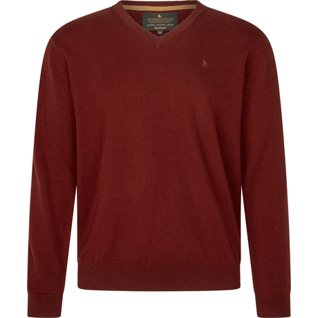 Pine V-Neck Pullover - Merlot