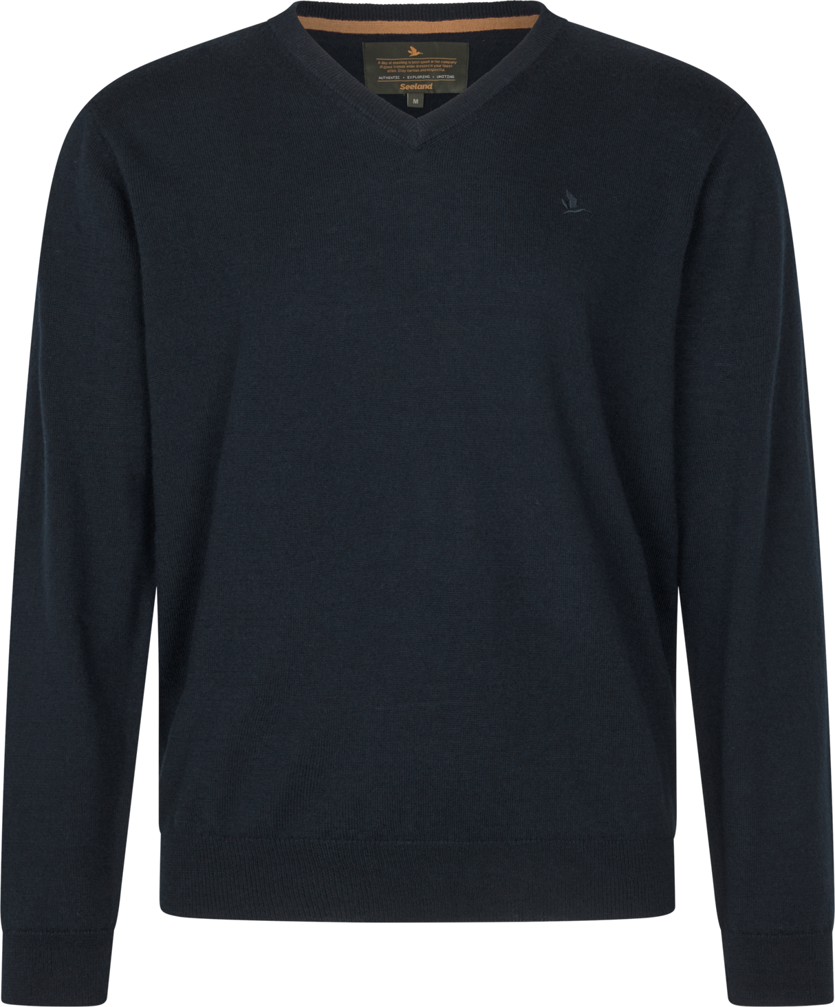 V-ringad tröja Dark Sapphire – Seeland