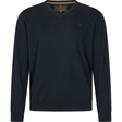 Pine V-Neck Pullover - Dark Sapphire