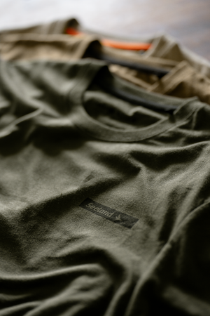 3-pack T-shirt - Pine Green/Military Olive/Grape Leaf – Seeland