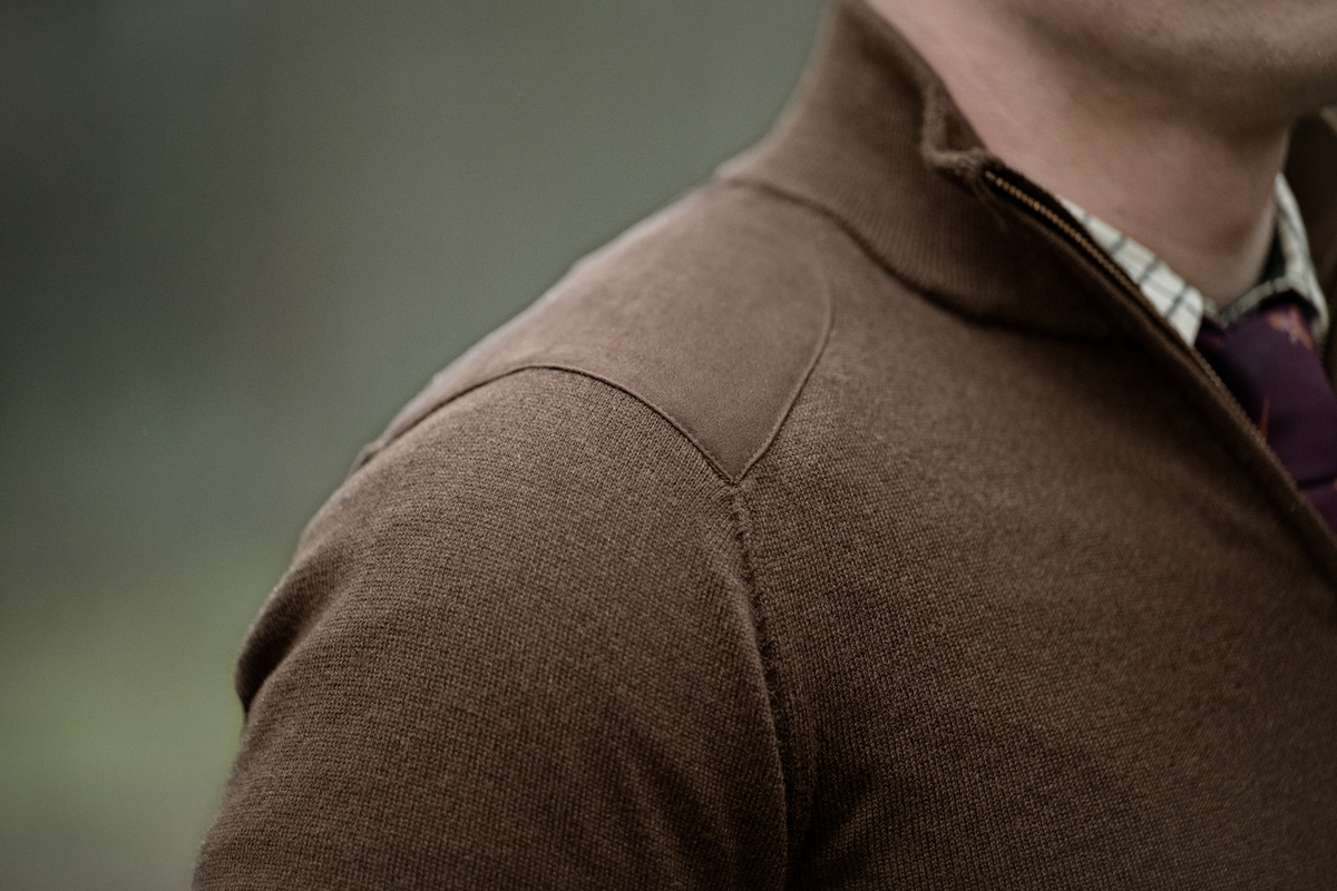 Pineträ Half Zip Tröja - Dark Brown – Seeland