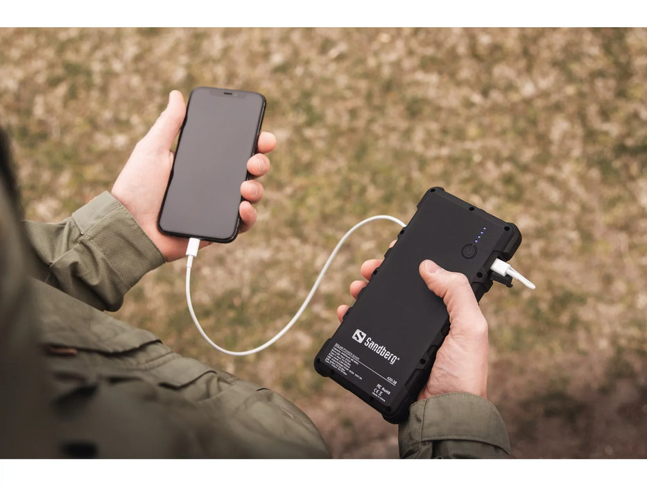 Sandberg solcellsdriven powerbank 24000mAh