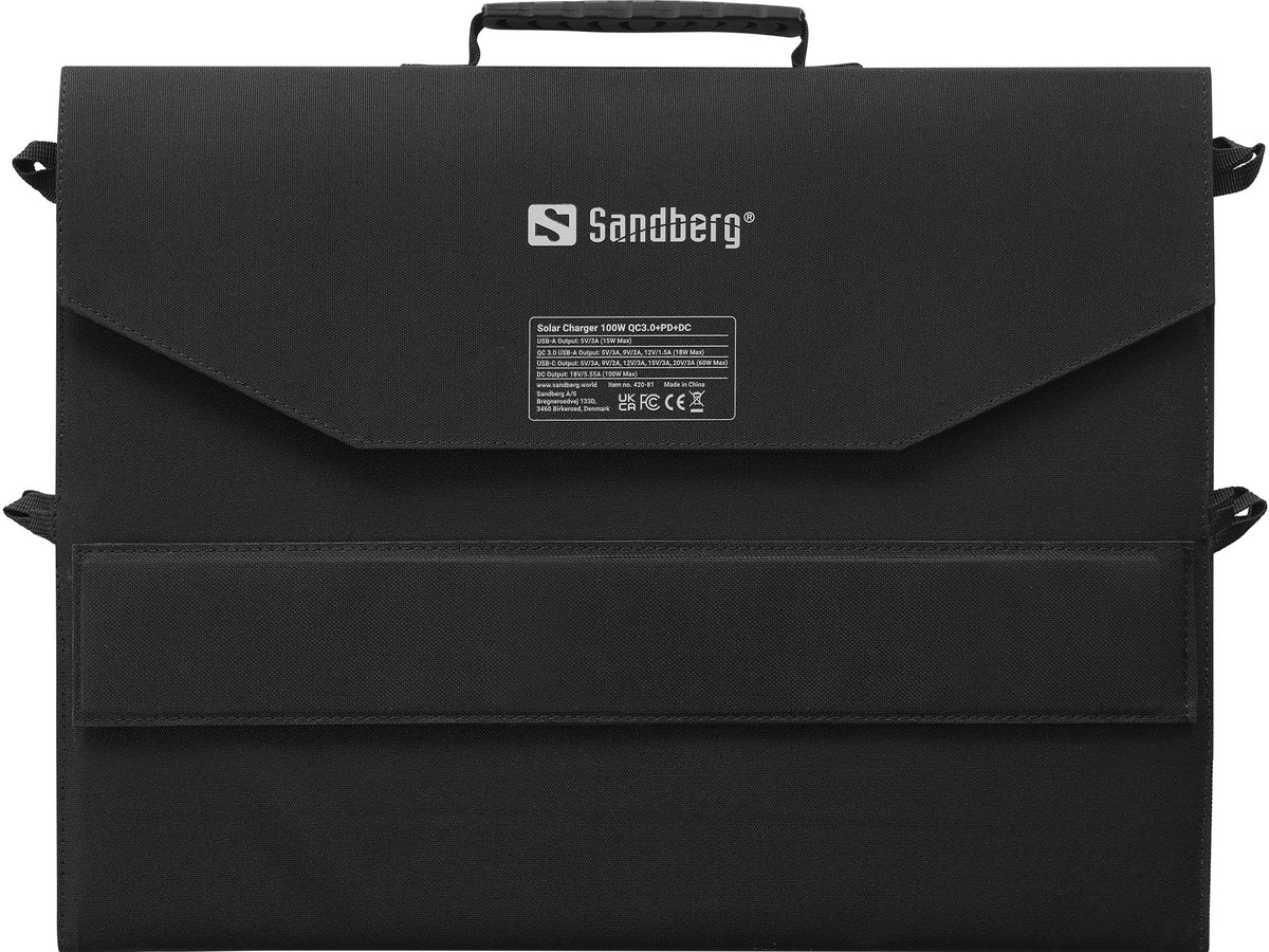 Solcellsladdare 100W QC3.0+PD+DC - Sandberg