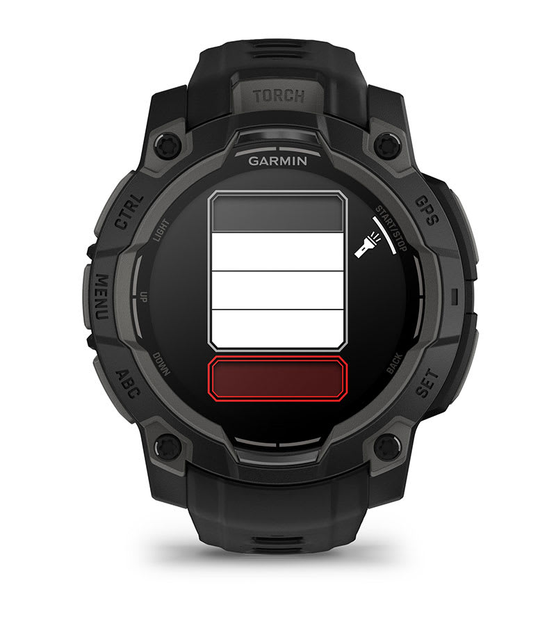 Instinct® 3 – 45 mm, AMOLED, Svart med Svart Rem – Garmin