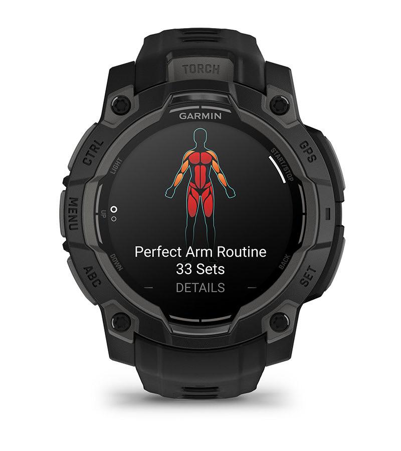 Instinct® 3 – 45 mm, AMOLED, Svart med Svart Rem – Garmin