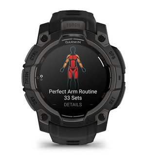 Instinct® 3 – 45 mm, AMOLED, Svart med Svart Rem – Garmin