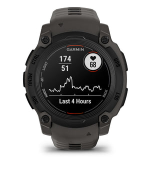 Instinct® E – 40 mm, Svart med Charcoal rem – Garmin