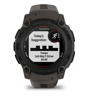 Instinct® E – 40 mm, Svart med Charcoal rem – Garmin