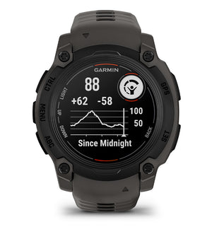 Instinct® E – 40 mm, Svart med Charcoal rem – Garmin