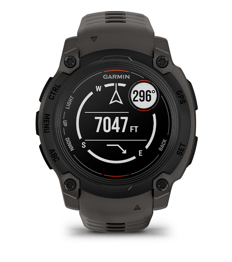 Instinct® E – 40 mm, Svart med Charcoal rem – Garmin