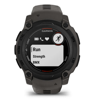 Instinct® E – 40 mm, Svart med Charcoal rem – Garmin