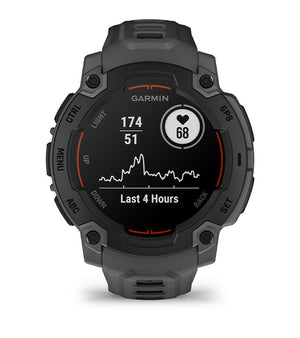 Instinct® E – 45 mm, Svart med Charcoal rem – Garmin