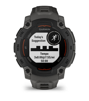 Instinct® E – 45 mm, Svart med Charcoal rem – Garmin