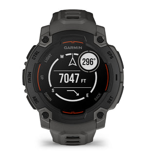 Instinct® E – 45 mm, Svart med Charcoal rem – Garmin