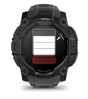 Instinct® 3 – 50 mm, AMOLED, Svart med Charcoal rem – Garmin
