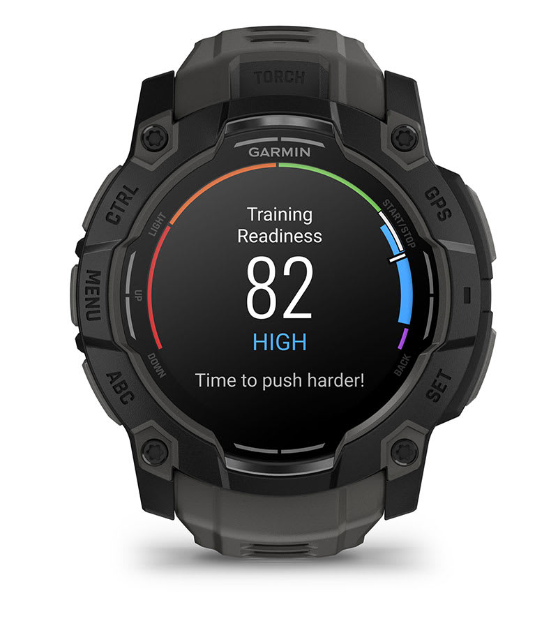 Instinct® 3 – 50 mm, AMOLED, Svart med Charcoal rem – Garmin
