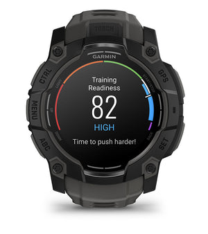 Instinct® 3 – 50 mm, AMOLED, Svart med Charcoal rem – Garmin