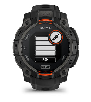 Instinct® 3 – 45 mm, Solar, Svart med Svart Rem – Garmin
