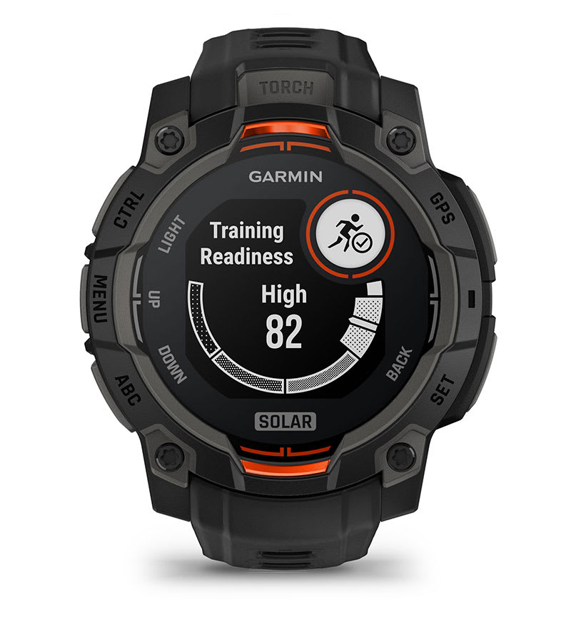 Instinct® 3 – 45 mm, Solar, Svart med Svart Rem – Garmin