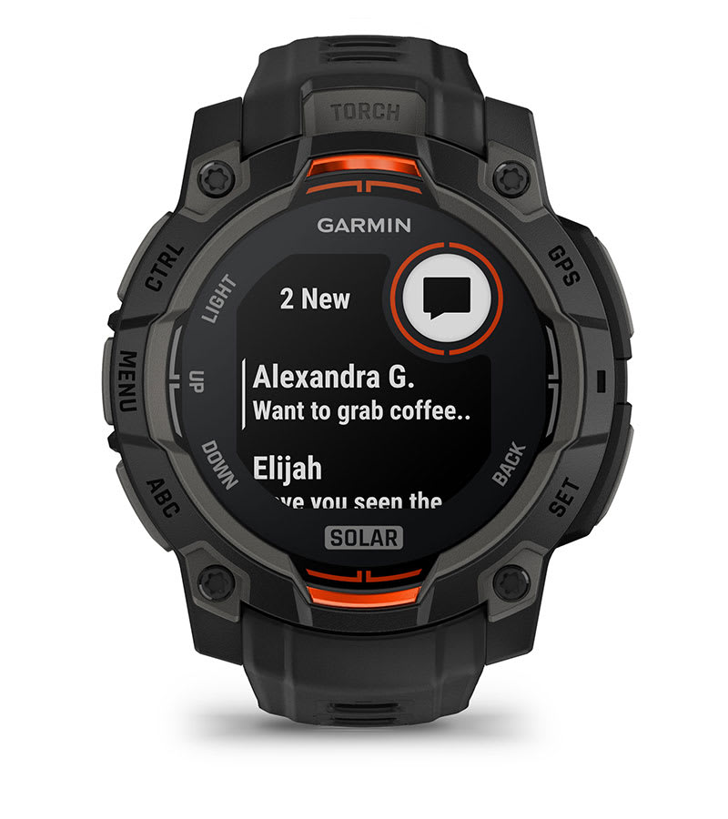 Instinct® 3 – 45 mm, Solar, Svart med Svart Rem – Garmin