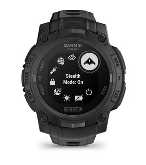 Instinct® 3 – 45 mm, Solar, Tactical Edition, Svart med Svart rem – Garmin