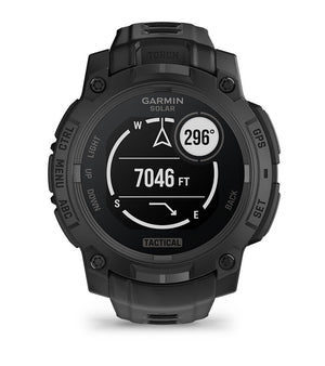 Instinct® 3 – 45 mm, Solar, Tactical Edition, Svart med Svart rem – Garmin